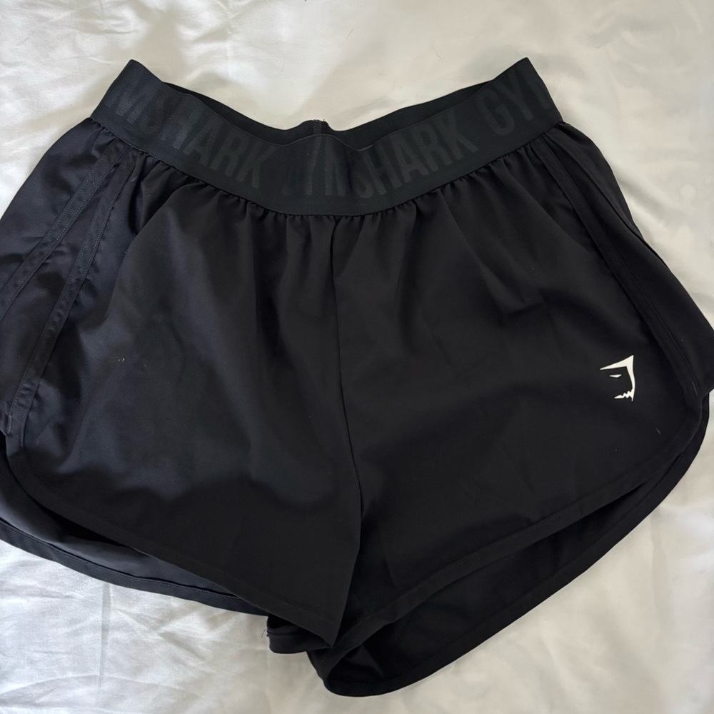 Gymshark Black Athletic Shorts Lightweight Breathable